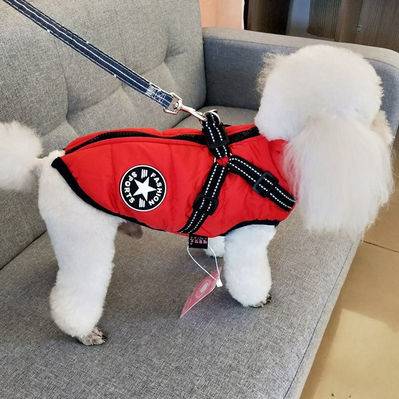 Comfortable Dog Jacket With Harness - Select Dog Bargains